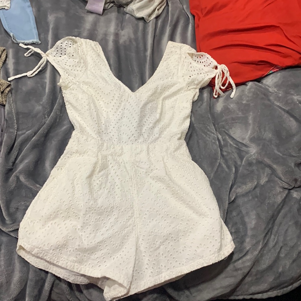 White express eyelet romper